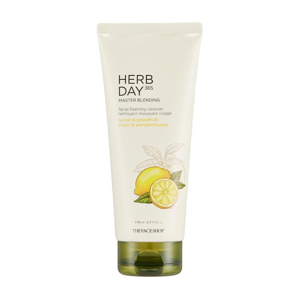 THEFACESHOP Herb Day 365 Master Blending Foaming Cleanser Lemon & Grapefruit
