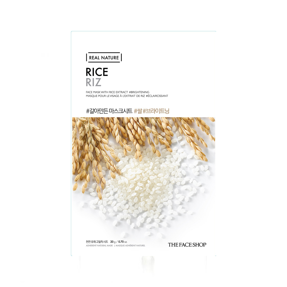 THEFACESHOP Real Nature Sheet Mask (Rice) - Bundle of 10
