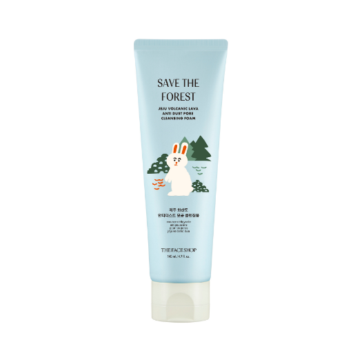 30400727 THEFACESHOP JEJU VOLCANIC LAVA ANTI DUST PORE CLEANSING FOAM 140ml