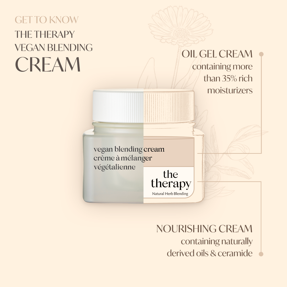 THEFACESHOP The Therapy Vegan Blending Cream - Image 6