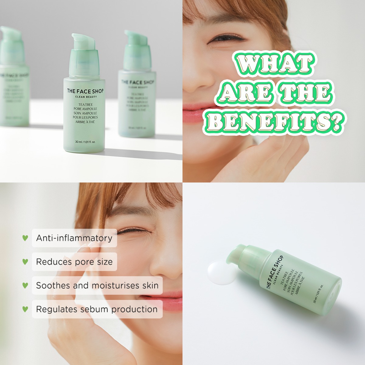 THEFACESHOP Tea Tree Pore Ampoule - Image 2