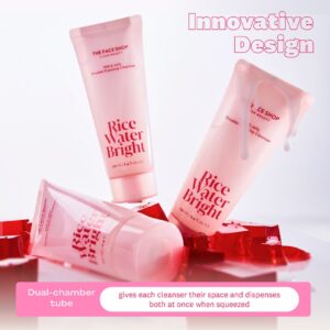 THEFACESHOP Rice Water Bright Milk & Jelly Foaming Cleanser 190ml - Image 4