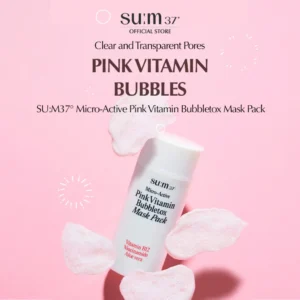 SU:M37° Micro-Active Pink Vitamin Bubbletox Mask Pack