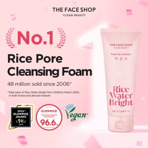 THEFACESHOP Rice Water Bright Facial Foaming Cleanser 150ml