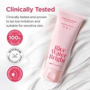 THEFACESHOP Rice Water Bright Facial Foaming Cleanser 150ml - Image 8