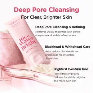 THEFACESHOP Rice Water Bright Facial Foaming Cleanser 150ml - Image 3